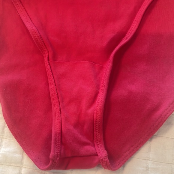 Vintage 1980’s Marika leotard high cut bright pink fuchsia workout womens size M - Picture 7 of 8